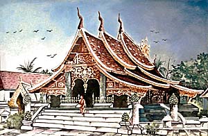 Vat Xient Thong in Luang Prabang by Asienreisender